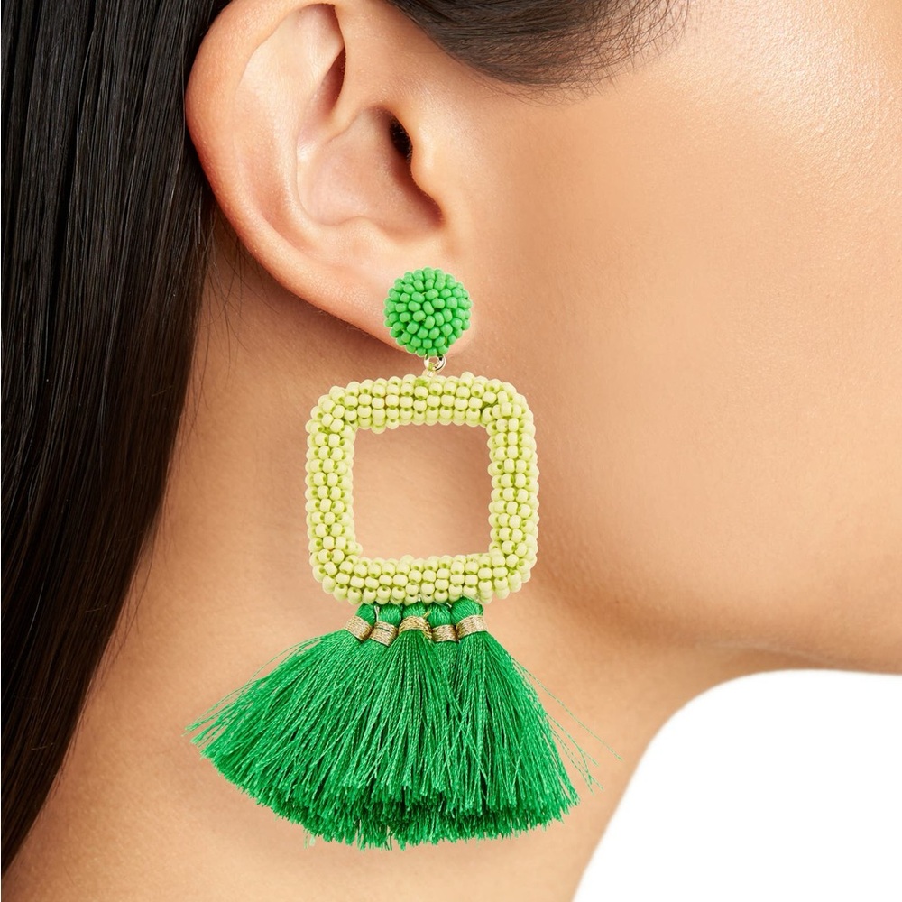 Cara Bead & Tassel Drop Earring ONE EARRING
